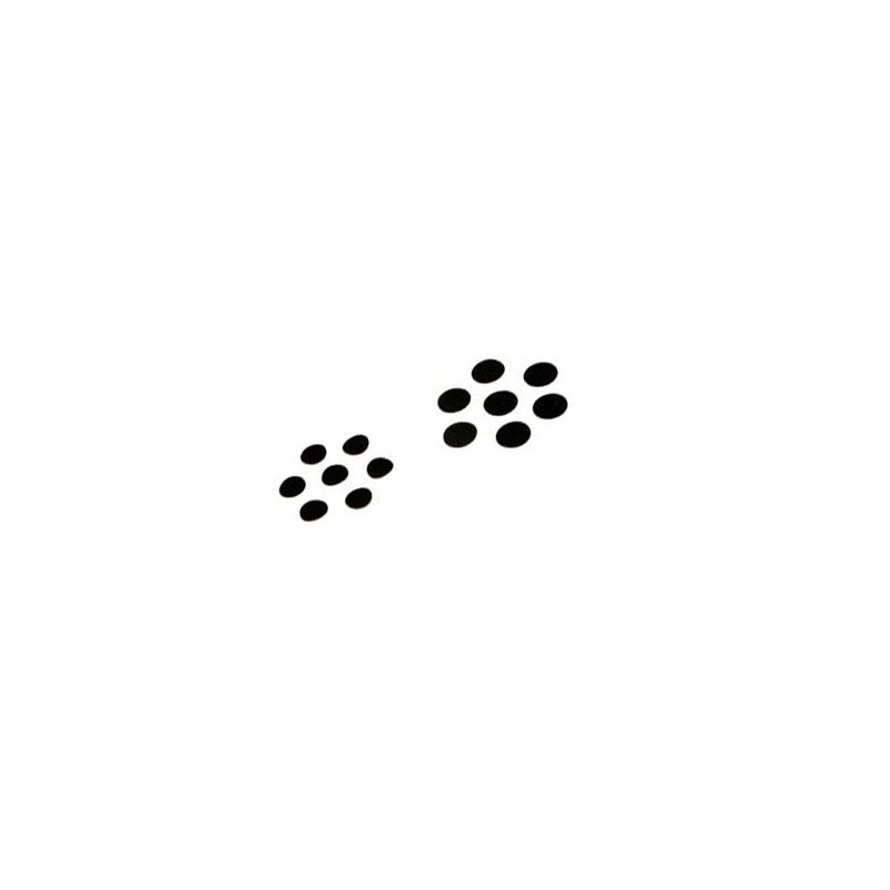Spot Noir de 12.5 mm (par 50)