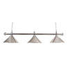 Luminaire Chromé 3 globes 150 cm