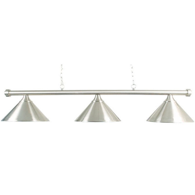 Luminaire 3 globes Alu  Brossé 150 cm
