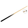 Queue billard standard 123 cm 1pc - virole laiton & embout vissé 11 mm