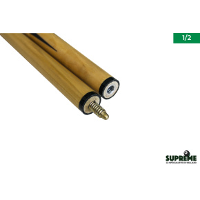 Queue billard Ramin 123 cm 1/2 - Virole Laiton & Embout vissé 11mm