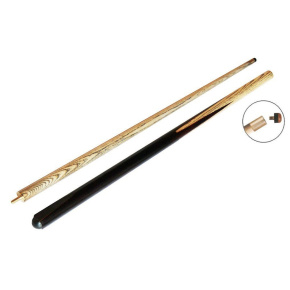 Queue billard frêne Veinée 127 cm 1/2 - Virole laiton & Embout vissé 9 mm