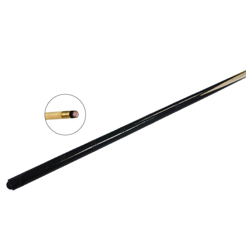 Queue billard standard 145 cm 1pc - Virole Laiton & Embout vissé 11mm