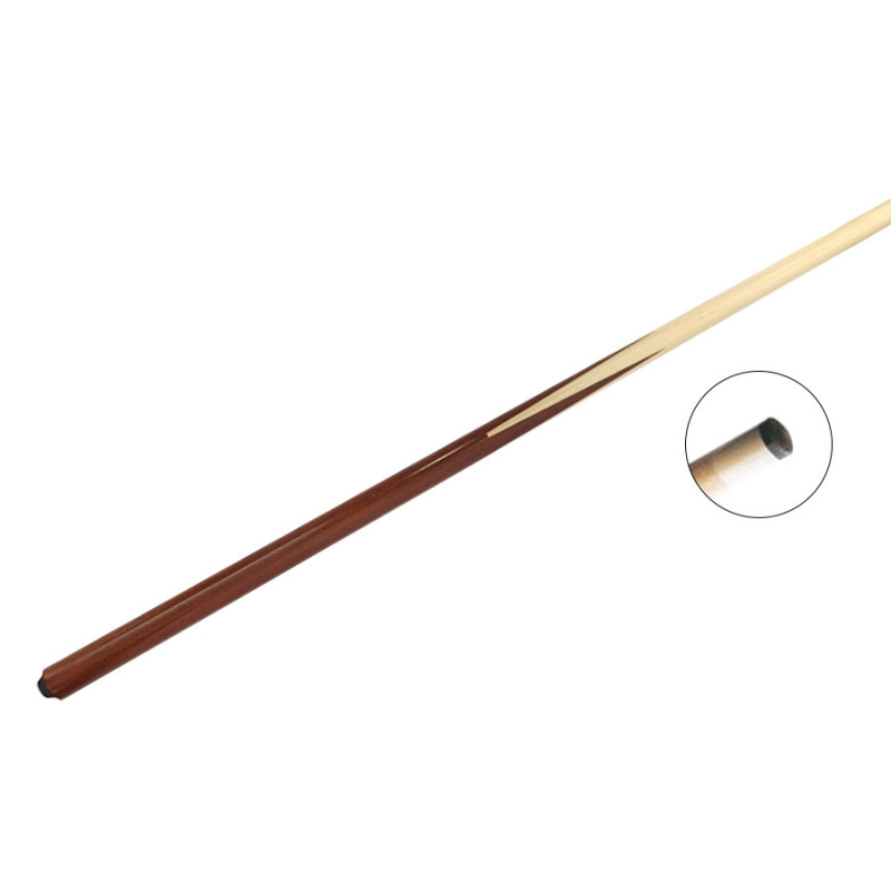 Queue billard Erable 145 cm 1pc - Virole plastique & Embout vissé 12mm