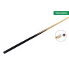 Queue billard standard 108 cm 1pc - Virole laiton & Embout vissé 11mm