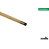 Queue billard standard 108 cm 1pc - Virole laiton & Embout vissé 11mm