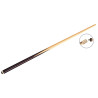 Queue billard standard 133 cm 1pc - virole laiton & embout vissé 11mm