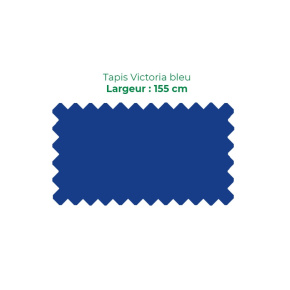Tapis Victoria, 155cm bleu