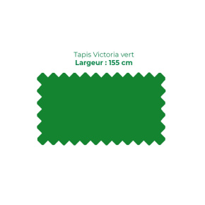 Tapis Victoria 155 cm vert