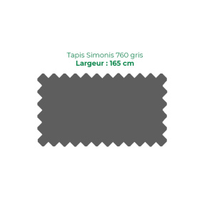 Tapis Simonis 760 165 cm gris