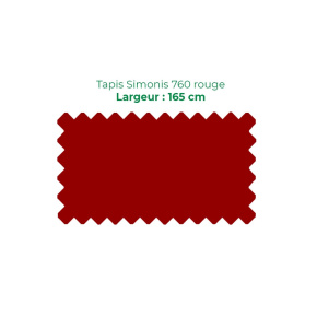 Tapis Simonis 760 165 cm rouge