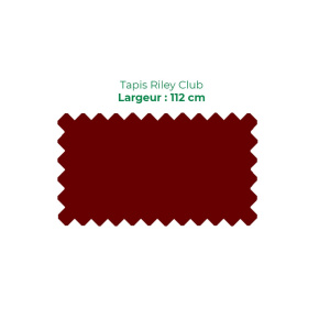 Tapis Riley Club 112 cm Bordeaux