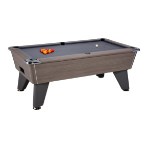 Billard pour collectivité modéle Oméga bois chêne gris tapis gris.