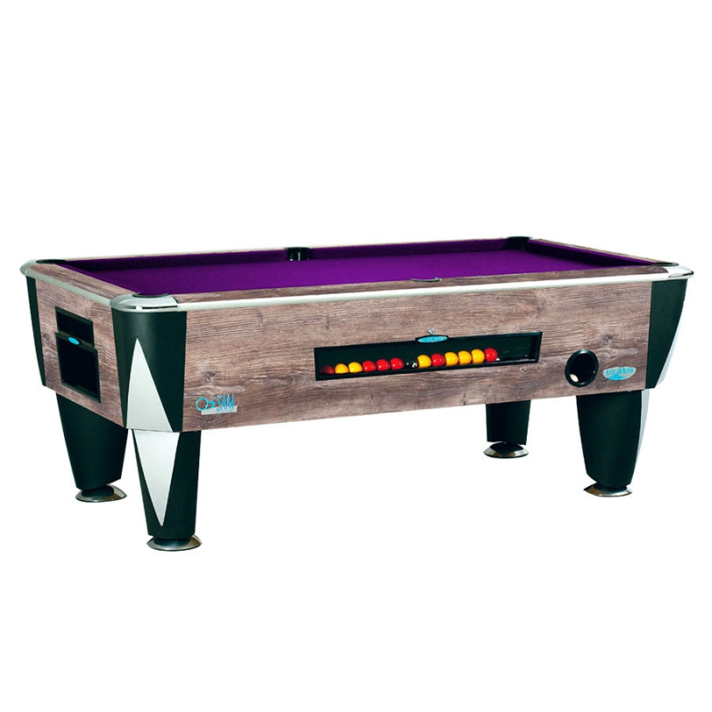 BILLARD POOL ATLANTIC BLUE OAK 7FT À MONNAYEUR MÉCANIQUE