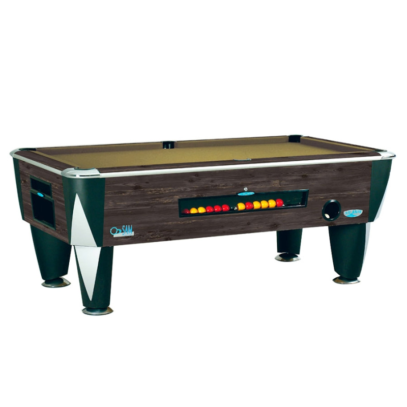 BILLARD POOL ATLANTIC GOLDEN WOOD 7FT À MONNAYEUR MÉCANIQUE