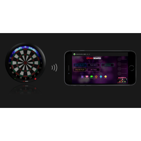 La cible granboard 3s se connecte à votre téléphone ou tablette via bluetooth.