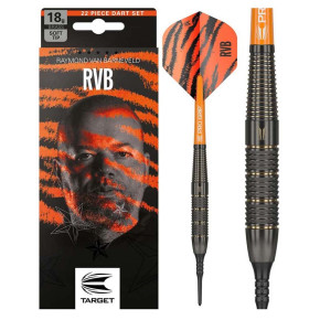 Fléchettes pointes nylon 18 Grammes Laiton RVB Target