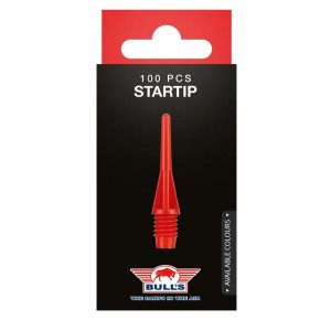 Lot de 100 pointes Nylon rouges Startip Bull's.