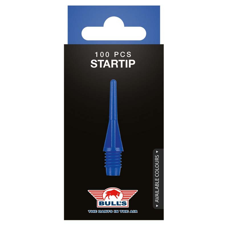 Lot de 100 pointes Nylon bleues Startip Bull's.