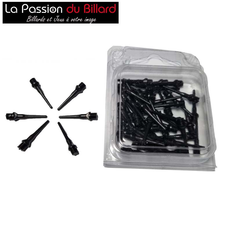 Lot de 50 pointes de fléchette courtes Tuflex 2ba