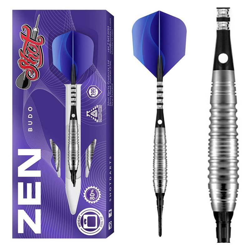 Fléchettes pour cible électronique granboard de 18 grammes en tungstène Zen Budo Shot.