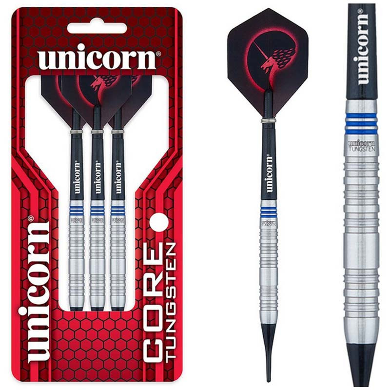 Fléchettes Unicorn Core Tungstène de 18 Grammes.