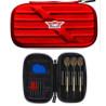 Étui de rangement pour un jeu de fléchette de la marque bull's Wings case rouge vif.
