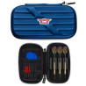 Étui de rangement pour un jeu de fléchette de la marque bull's Wings case bleu.