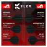Caractéristiques des ailettes K-flex Luke Littler "THE NUKE".