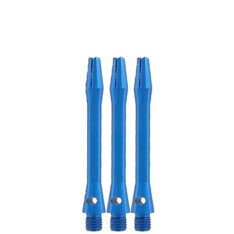 Tige pour fléchette en aluminium simplex short bleu 35 mm.