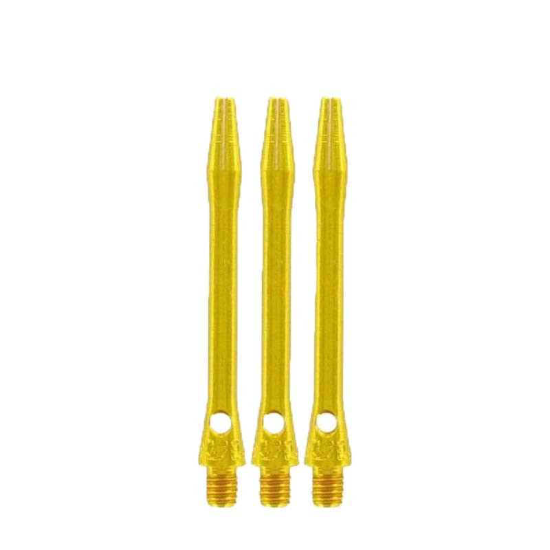 Shafts en alu couleur or pour fléchette.
