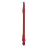 Longue tige de fléchette en aluminium de couleur rouge.