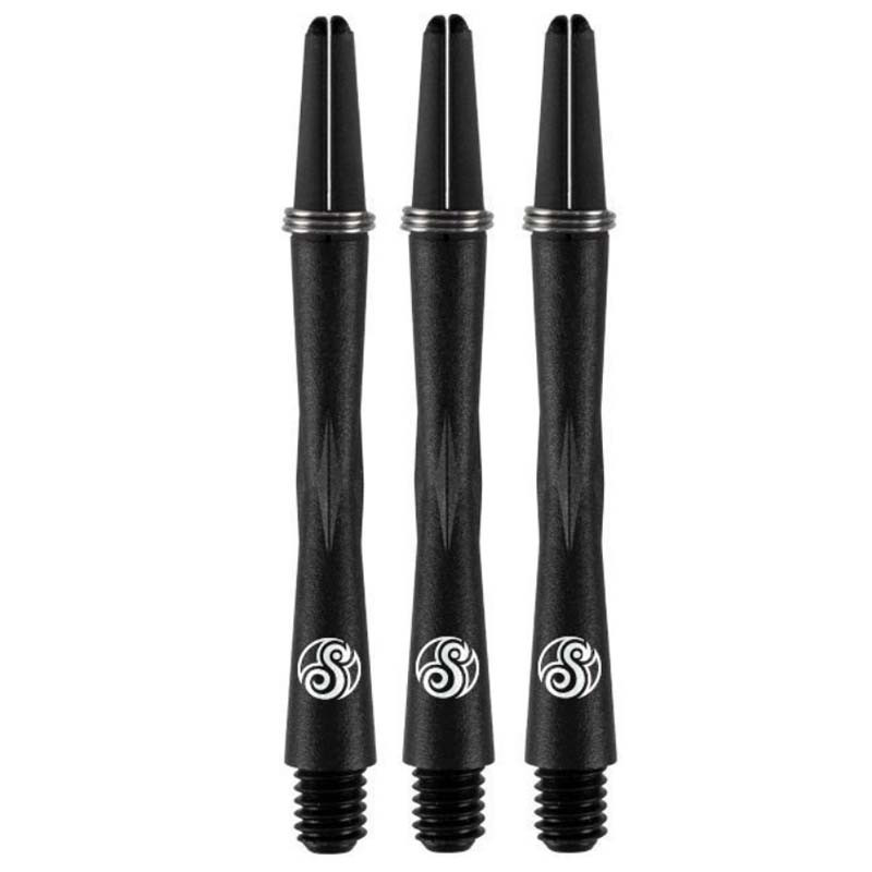 3 shaft en carbon taille medium 45 mm pour fléchette Shot Tao.
