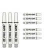 Lot de 9 shafts blanc pro grip target, dimension 34mm.