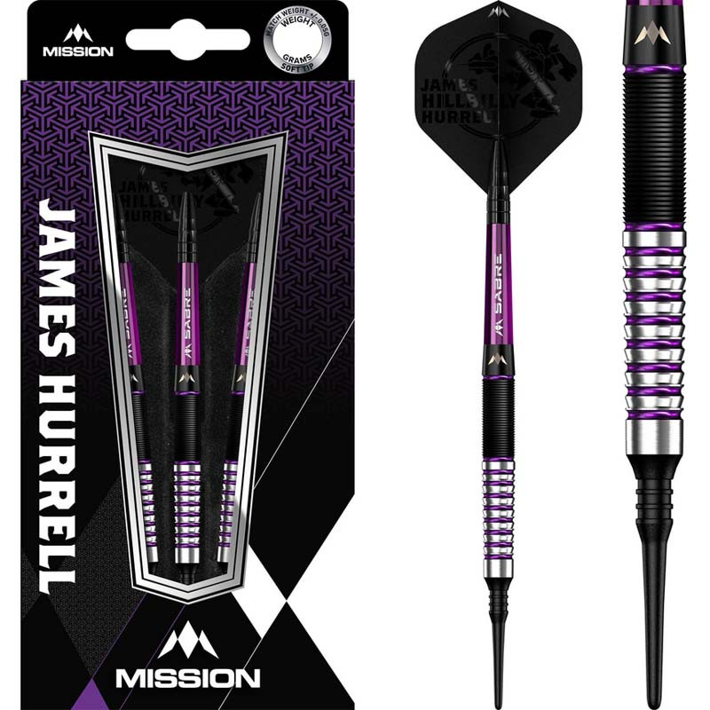 Fléchettes Mission Horus - 97.5% Tungstène - Noir & Bronze - Pointe Souple 19g - Niveau Prise 7/10
