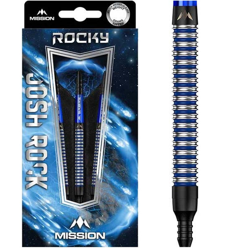 Kit complet prêt à jouer
Inclut 3 barils de 18 g, des flights signature Josh Rock et des shafts Mission Sabre.
