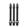 Tiges aluminium noir pour fléchette longueur moyenne 39mm.
