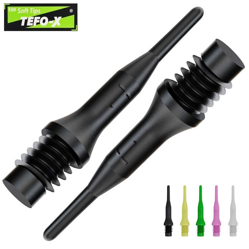 Pointes de fléchettes souples BULL'S Tefo-X 6mm (2BA), robustesse et précision.