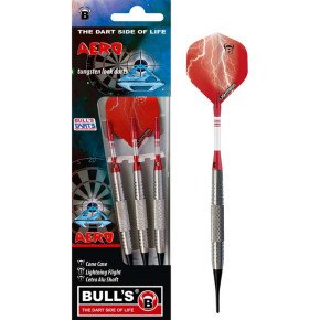 Fléchettes BULL'S Aero Soft 18g, parfaites pour cibles électroniques.