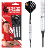 Fléchettes BULL'S Krzysztof Ratajski Soft Tip 18g, idéales pour débutants.