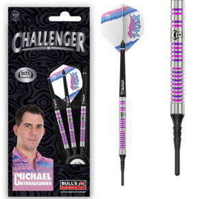 Fléchettes BULL'S Challenger Michael Unterbuchner – 90% Tungstène, 23g.