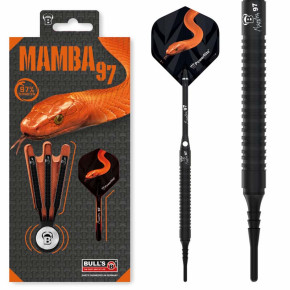 Fléchettes Soft Tip BULL'S Mamba 97 M2 – 97% Tungstène – Haute Précision