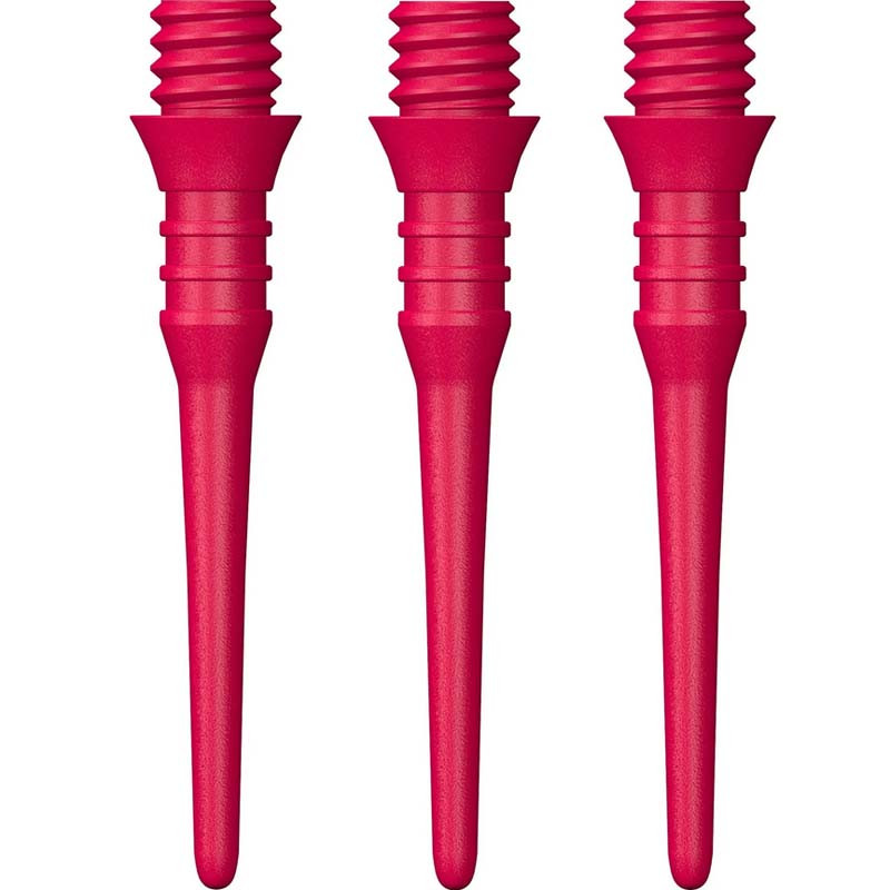 Pack de 50 pointes Mission Titan Pro Soft Tip 2BA – Élégance et performance en rose.