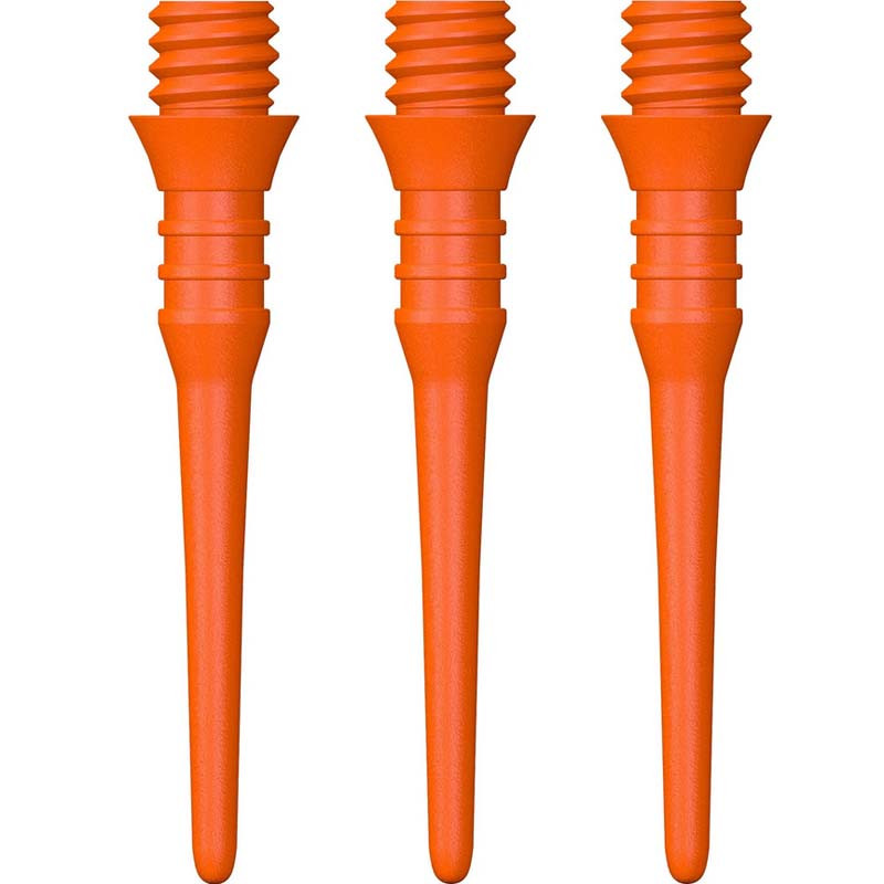 Pack de 50 pointes Mission Titan Pro Soft Tip 2BA – Qualité et durabilité en orange.