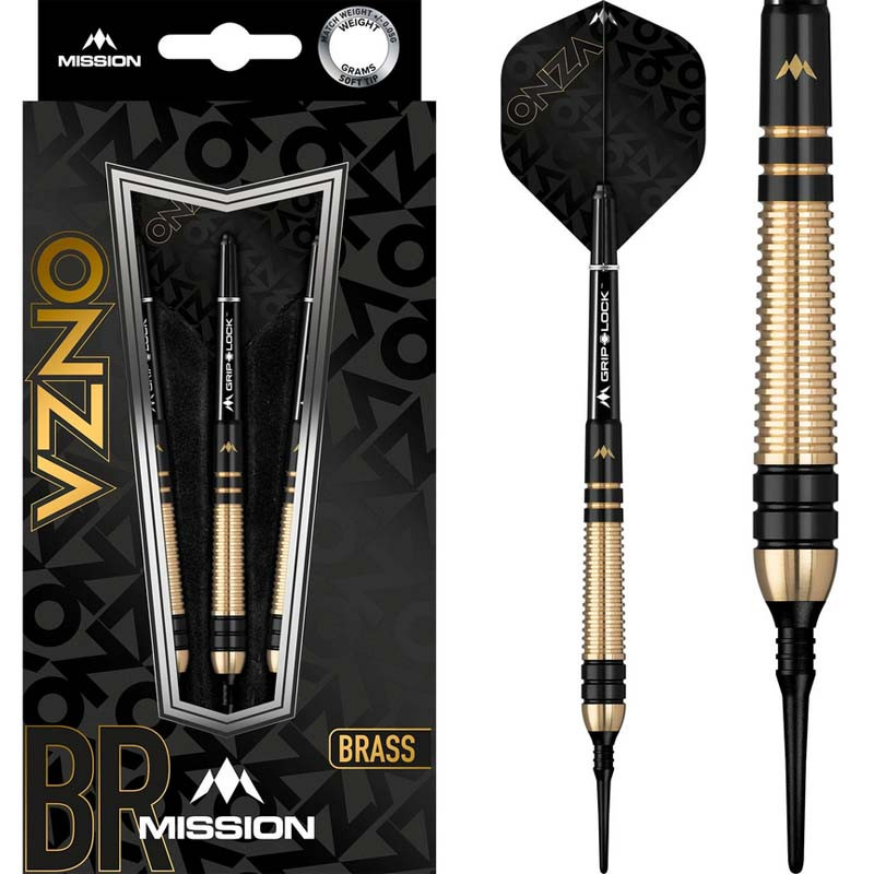 Jeu de fléchettes Mission Onza Soft Tip M2 - 18 grammes.