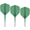 Ailettes à fléchettes thermomoulées force 90 vert transparent N°6