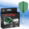 Ailettes et tiges moulées Mission Force 90 – Vert transparent, format No6.