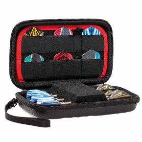 Support en mousse pour 2 jeux complets de fléchettes dans l'étui BULL'S Orbis HS XL.