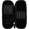Compartiments intégrés pour accessoires : flights, shafts et pointes.