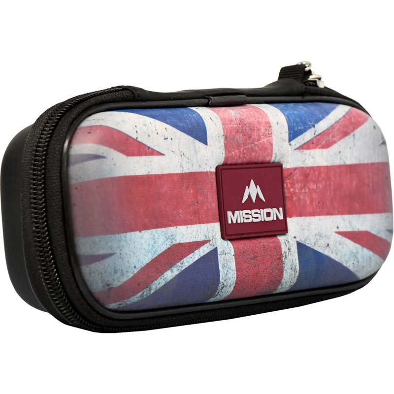 Mission Freedom Slim – Étui rigide pour fléchettes avec design Vintage Union Jack.